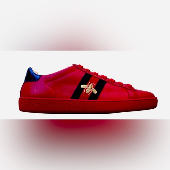 Gucci Other - COPY - New in Box Red LeatherAc Sneakers Size 11.5
